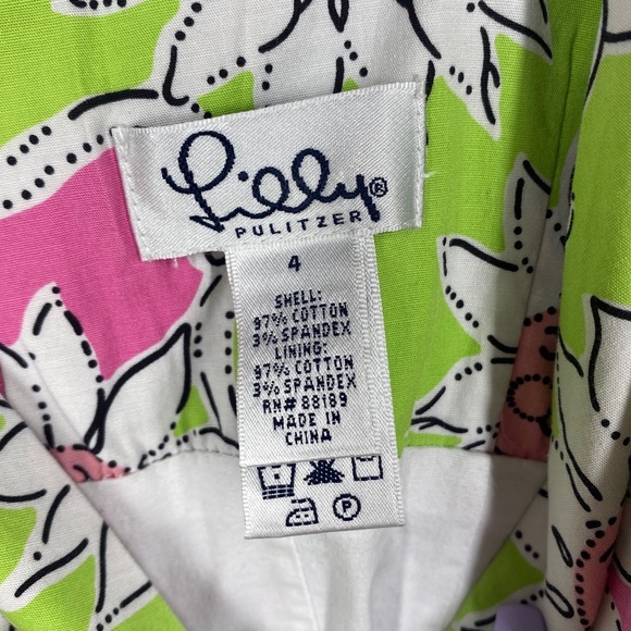 Vintage Lilly Pulitzer Lioness and Sunflower Print Shift Dress (4) - Picture 7 of 8